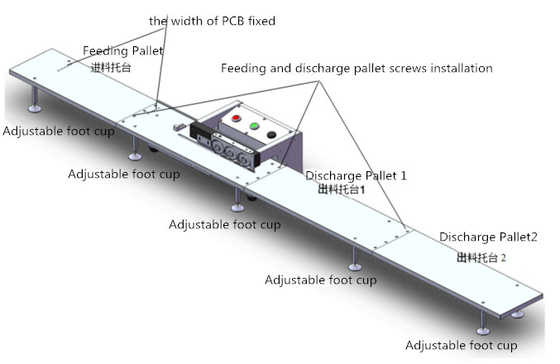 Voeringstype 800 PCs/Uurpcb V snijden Machine met Multi Ononderbroken Scherpe Methode